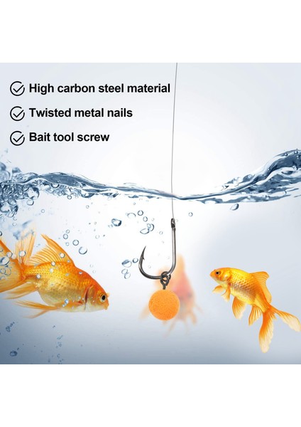 50 Adet Sazan Balıkçılık Boilie Vida Katı Halka Yem Aracı Chod Kuleleri Sazan Balıkçılık Saç Aksesuarı Mücadele (Yurt Dışından)