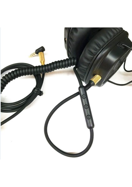 Marshall Major Iı Monitör Mıd Için Mikrofon Ses Kontrolü ile 3.5mm Uzatma Kablosu Yedek Kulaklık Kablosu (Yurt Dışından)