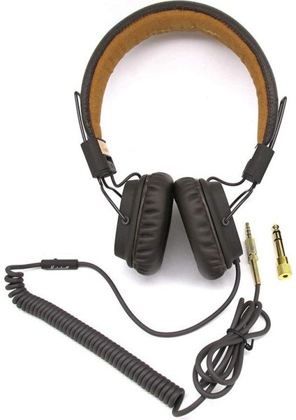 Marshall Major Iı Monitör Mıd Için Mikrofon Ses Kontrolü ile 3.5mm Uzatma Kablosu Yedek Kulaklık Kablosu (Yurt Dışından)