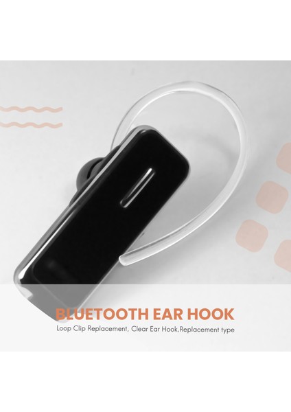 5x Evrensel Küçük Kelepçe Bluetooth Kulak Kancası Döngü Klipsi Yedek Temizle (Yurt Dışından)