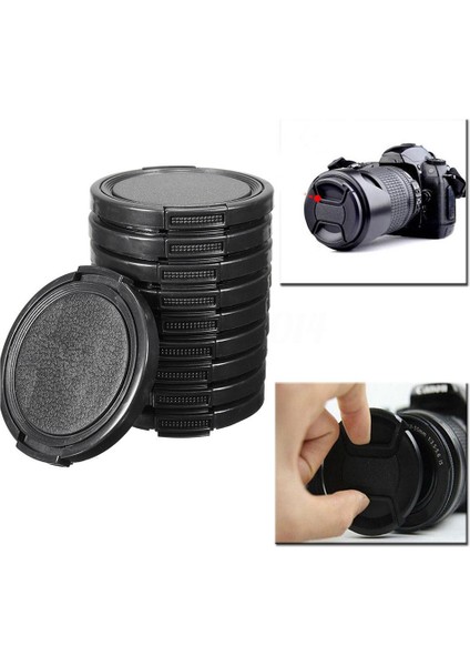 Canon Nikon Dslr Kamera Için Evrensel 10 Adet 49MM Merkezi Tutam Ön Lens Kapağı (Yurt Dışından)