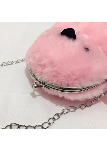 Kadın Sevimli Peluş Crossbody Çanta Şık Küçük Omuz Çantası (Bej) (Yurt Dışından) indirimleri