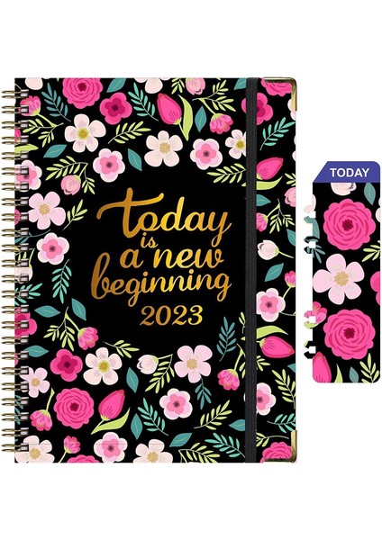 Planlayıcı Defter, Haftalık Aylık Planlayıcı, 8,4 Inç x 6 Inç, Yer Işaretli Spiral Planlayıcı Defter A05 (Yurt Dışından)