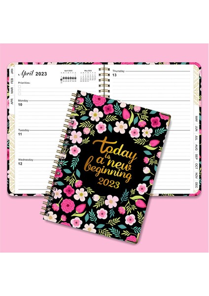Planlayıcı Defter, Haftalık Aylık Planlayıcı, 8,4 Inç x 6 Inç, Yer Işaretli Spiral Planlayıcı Defter A05 (Yurt Dışından) fırsatları