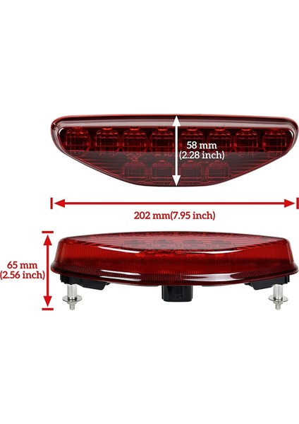 Atv Füme Siyah LED Arka Işık Meclisi Arka Fren Stop Lambası Kuyruk Lambası Honda TRX450R TRX450ER 2006-2014 (Yurt Dışından)