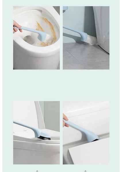 Yeni Duvara Monte Tuvalet Fırçası Yumruklamaya Gerek Yok Yüksek Silikon Malzeme Tuvalet Temizleme Aracı Yıkama Mavi (Yurt Dışından) fırsatları