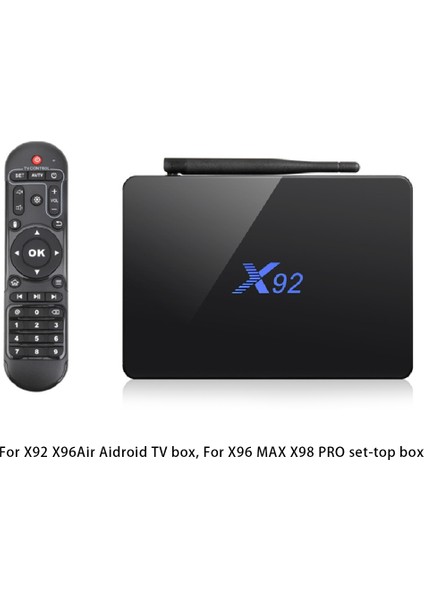 X96MAX Uzaktan Kumanda, X92 X96AIR Aidroid Tv Kutusu X96 Max X98 Pro Set Üstü Kutusu Için Kızılötesi Uzaktan Kumanda 1 Adet (Yurt Dışından)