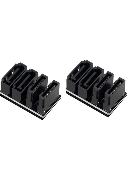 Sata 7pin Çift Arayüzlü 2 Adet Anakart Adaptörü 180 Derece (Yurt Dışından)