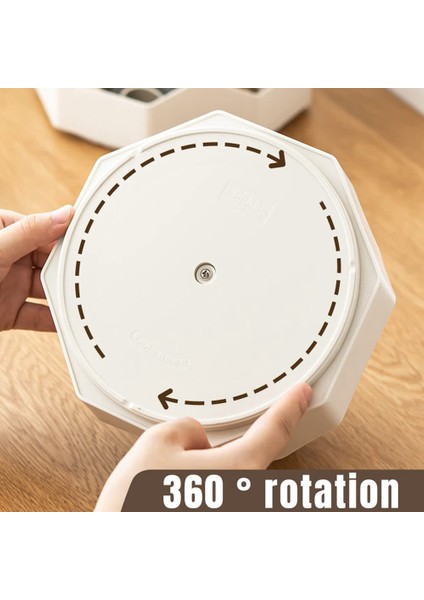 Yuvalı 360 Derece Dönen Kalem Kalem Masa Düzenleyici (Mavi) (Yurt Dışından)