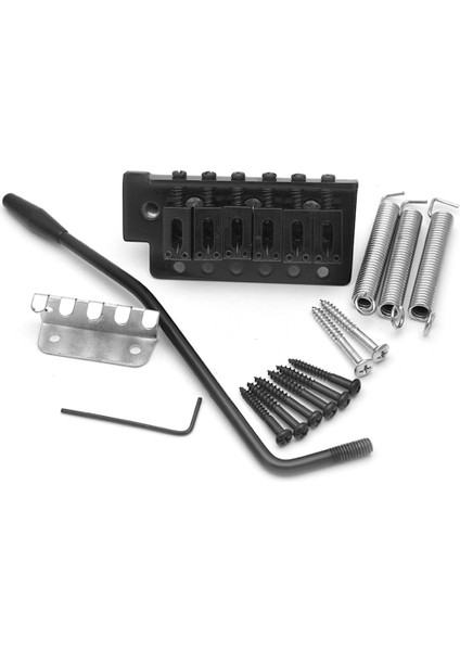 52.5mm Gitar Stratocaster Tremolo Köprü Seti Fender Strat Squier Elektro Gitar Değiştirme, Siyah (Yurt Dışından)