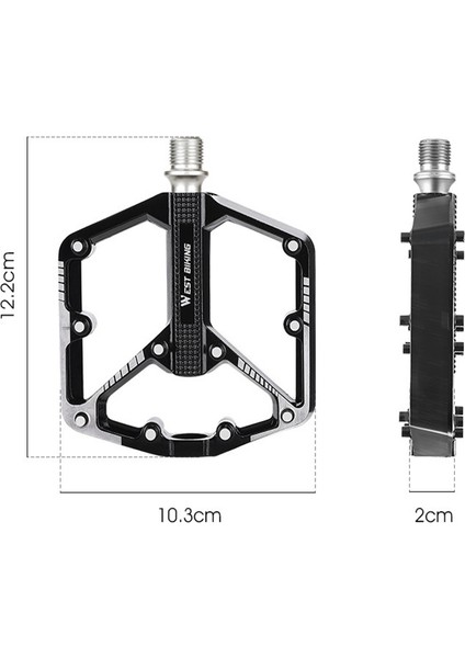 Batı Bisiklet Bisiklet Pedalları Ultralight Kaymaz Cnc Bmx Mtb Yol Bisikleti Pedalı Bisiklet 3 Mühürlü Rulman Bisiklet Pedalları (Yurt Dışından)