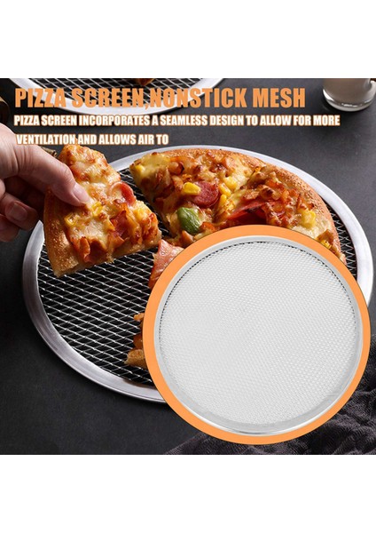 Profesyonel Yuvarlak Pizza Fırını Pişirme Tepsisi Barbekü Izgarası Yapışmaz Örgü Net (14 Inç) (Yurt Dışından) fırsatları
