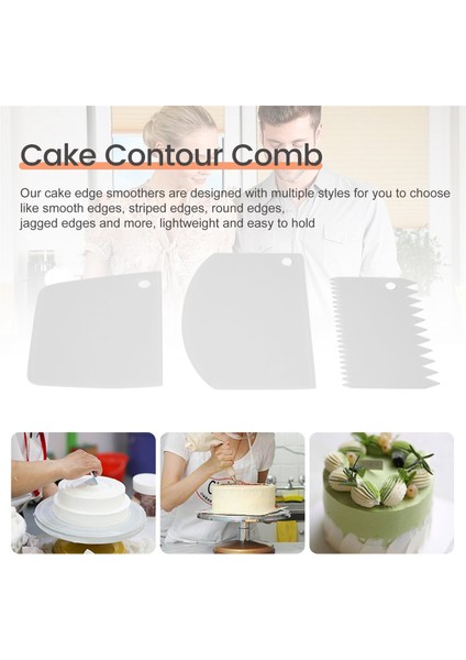 12 Parça Akrilik Kek Disk Seti, Kek Kazıyıcı Kek Dekorasyon Tarak Yuvarlak Kek Diskleri Merkezi Delikli Daire Taban Panoları (Yurt Dışından) indirimleri