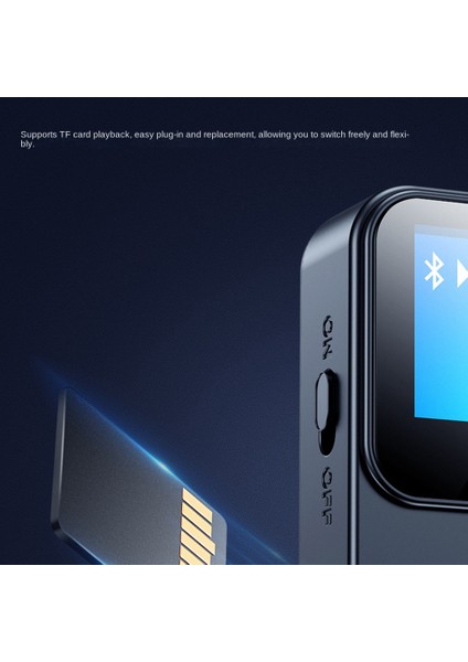 Bluetooth 5.0 Ses Alıcısı Adaptörü Bluetooth Mp3 Çalar (Yurt Dışından)