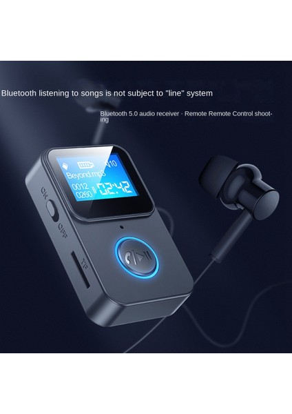 Bluetooth 5.0 Ses Alıcısı Adaptörü Bluetooth Mp3 Çalar (Yurt Dışından)