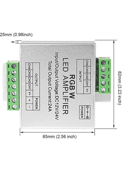 Rgb/rgbw 5050 LED Şerit Amplifikatör Denetleyicisi 4pin/5pin DC12V/DC24V 5050SMD LED Şerit ile Çalışmak (Yurt Dışından)