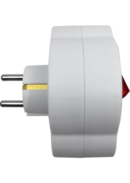 Ab Standardı Çoklu Fiş 250 V 16A Çift Soket Dönüşüm Soketi Çıkış Anahtarı Fiş Güç Adaptör Soketi Ab Tak (Yurt Dışından)