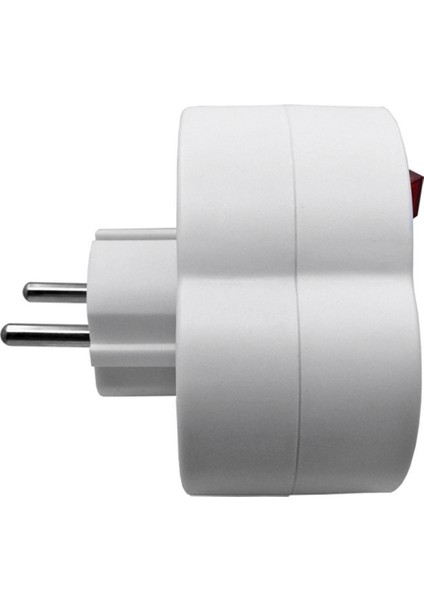 Ab Standardı Çoklu Fiş 250 V 16A Çift Soket Dönüşüm Soketi Çıkış Anahtarı Fiş Güç Adaptör Soketi Ab Tak (Yurt Dışından)