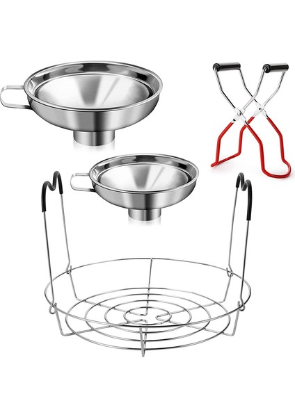 Parça Konserve Kiti, 1pc Konserve Rafı + 1pc Konserve Kavanoz Kaldırıcı Maşası+ 2pc Konserve Hunileri, Konserve Malzemeleri Konserve (Yurt Dışından)