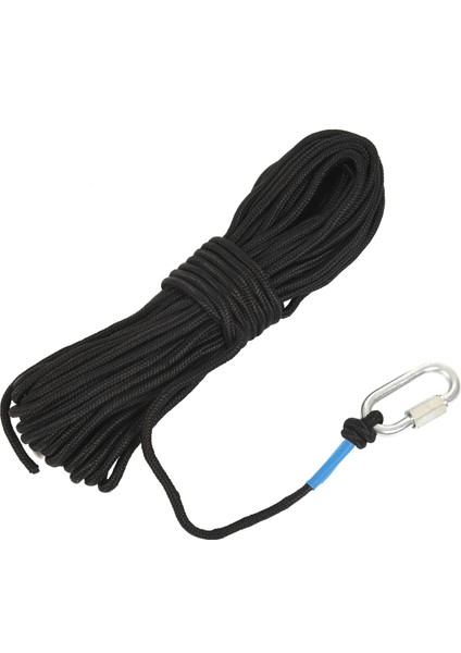 Balıkçılık Mıknatıslı Halat 20 Metre, Güvenli Kilitli Ağır Halat, Çok Amaçlı Naylon Yüksek Mukavemetli Kordon Güvenli Halat - 65 Feet, Çap 6mm Siyah (Yurt Dışından) indirimleri