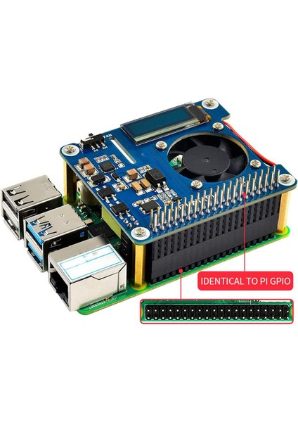 Raspberry Pi 4 Model B / 3b+ Için Waveshare Ethernet Üzerinden Güç Hat Desteği 802.3AF Poe Ağ Genişletme Kartı ve OLED (Yurt Dışından)