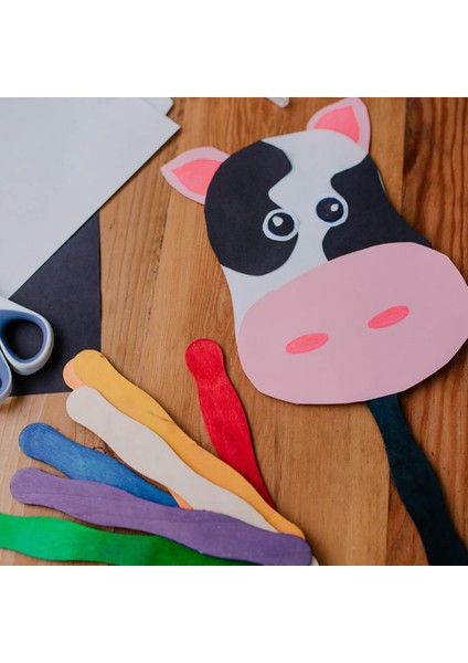 8 Inç Fan Kolları Veya Ahşap Spatula Veya Boya Karıştırma Paketi 100 Craft Dondurma Çubuğu Dıy Crafting Malzemeleri Kiti Için (Yurt Dışından)