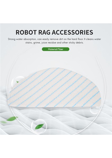 Ecovacs Deebot Ozmo T9 Serisi T8 Serisi T8 Aıvı T8 Max N8 Pro Plus Robot Vakum Için 30 Adet Yedek Paspas Pedleri (Yurt Dışından)