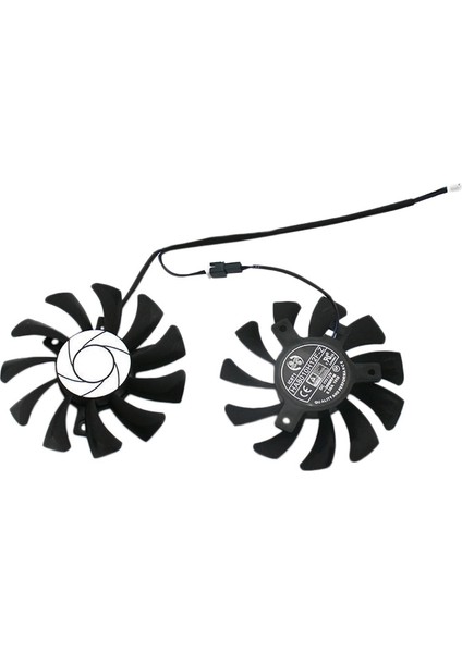 HA8010H12F-Z 75 mm 2pin GTX1050TI Gpu Soğutucu Çıft Fan Msı Geforce Gtx 1050TI GTX-1050-TI-4GT-OC (2 Adet) (Yurt Dışından)