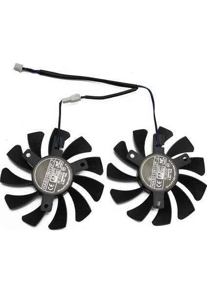 HA8010H12F-Z 75 mm 2pin GTX1050TI Gpu Soğutucu Çıft Fan Msı Geforce Gtx 1050TI GTX-1050-TI-4GT-OC (2 Adet) (Yurt Dışından)