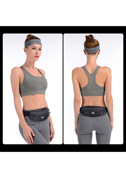 Oudu Unisex Spor Koşu Bisiklet Koşu Kulaklık Bel Kemeri Paketi Çanta Kılıfı Cep-Siyah (Yurt Dışından) modelleri