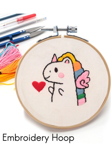 12 adet 4 inç nakış çemberleri set dökme bambu daire çapraz dikiş çember yuvarlak halka (Yurt Dışından)