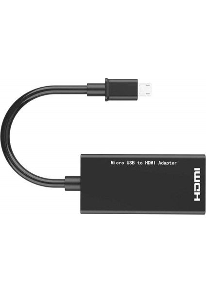 Mikro Usb'den HDMI Adaptörüne 1080 P HDMI Kablosu Android Telefon Tablet Tv Desteği 192 Khz Dijital Ses (Yurt Dışından)