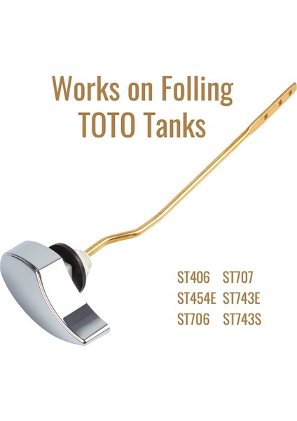 Toto THU068CP ST743S, ST454E, Molidan Yan Montajlı Tuvalet Tankı Kolu Için Tuvalet Tankı Sifon Kolunun Değiştirilmesi (Yurt Dışından) fırsatları