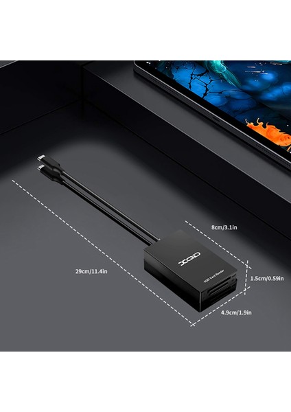 Işletim Sistemi Windows Bilgisayar Için Sony M/g Serisi Için C Tipi USB 3.0 Sd Xqd Bellek Kartı Okuyucu Aktarımı (Tip C) (Yurt Dışından)