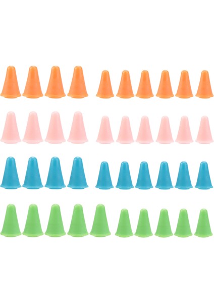 40 Parça Çok Renkli Iğne Ucu Durdurucular Iğne Ucu Koruyucular Iğneler Plastik Saklama Kutulu Örgü Aksesuarları, 2 Boyut (Yurt Dışından) modelleri