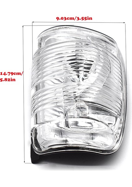 Çift Beyaz Kapı Kanat Ayna Göstergesi Dikiz Kenar Işıkları Ford Transit Için Mk8 2014-2019 BK31-13B381-AB BK31-13B382-AB (Yurt Dışından)