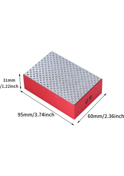 Adet Elmas El Parlatma Pedleri Seramik Karo Cam Taşlama, Zımpara Parlatma Taşlama Bloğu 60 ,100 ,200 ,400 (Yurt Dışından)