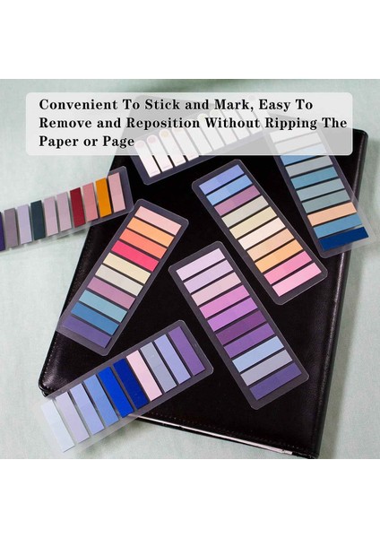2400 Adet Sayfa Işaretleyicileri, Morandi Yapışkan Not Sekmeleri Renkli Yazılabilir ve Yeniden Konumlandırılabilir Kitap Bayrakları Sekmeler Şerit Dizin Sekmeleri (Yurt Dışından) indirimleri