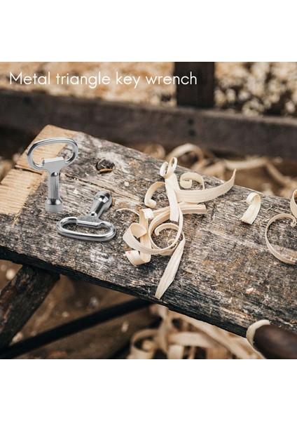 Cıvata Için Anahtar Yuvası Üç Köşeli Üçgen Metal Panel 8 mm x 2 (Yurt Dışından)