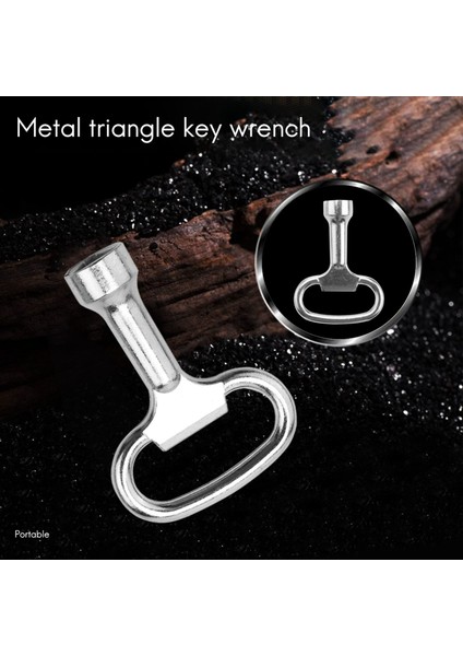 Cıvata Için Anahtar Yuvası Üç Köşeli Üçgen Metal Panel 8 mm x 2 (Yurt Dışından)