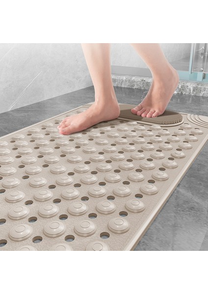 Basit Bellek Köpük Banyo Paspas 3D Arnavut Kaldırımı Desen Emici Banyo Halısı Tuvalet Koridor Kaymaz Paspas Yıkanabilir Yeşil (Yurt Dışından)