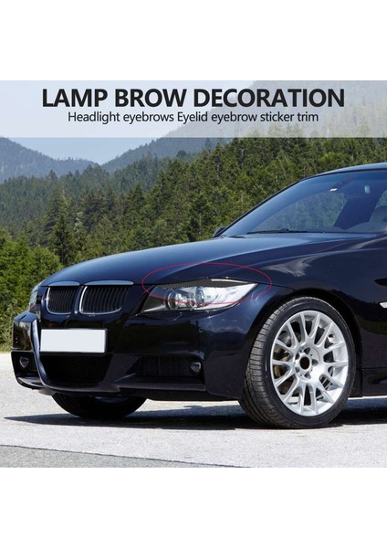 Karbon Fiber Far Göz Kapağı Kaş Kapağı Çıkartmalar Trim Için Bmw E90 E91 328I 335I M3 2006-2011 (Yurt Dışından) fiyatları