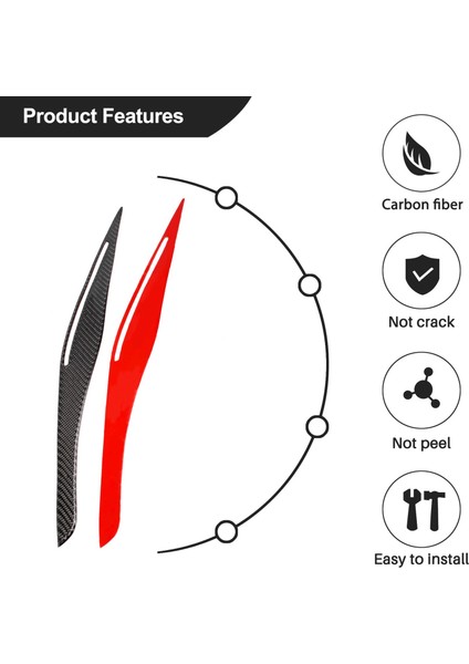 Karbon Fiber Far Göz Kapağı Kaş Kapağı Çıkartmalar Trim Için Bmw E90 E91 328I 335I M3 2006-2011 (Yurt Dışından) indirimleri