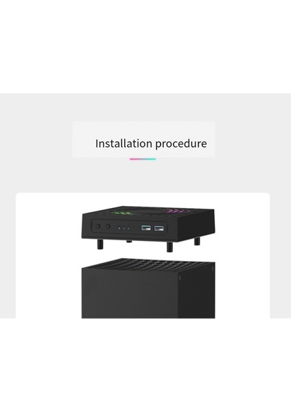 Xbox Series x Için Rgb Soğuk Işıklı Soğutma Fanı Xsx Konsolu Toz Geçirmez Çok Işlevli Kullanışlı Soğutma Fanı (Yurt Dışından) indirimleri