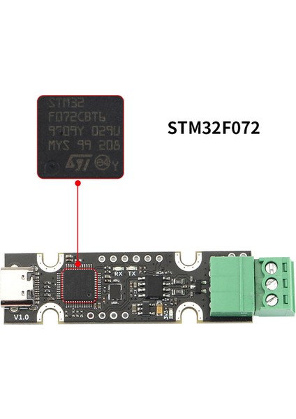 STM32F072 Çipli Usb'den Can Adaptörüne CAN2.0A ve B'yi (Yurt Dışından)