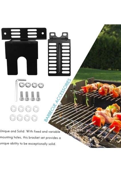 Adet Paslanmaz Çelik Rotisserie Motor Braketi Seti Evrensel Barbekü Motor Destek Plakaları Açık Kamp Barbekü Araçları (Yurt Dışından) fiyatları