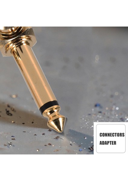 2-Pack Rca Dişi Jack - 1/4 Inç Mono Erkek Fiş Sağ Açı Ses Adaptörü, Altın (Yurt Dışından)