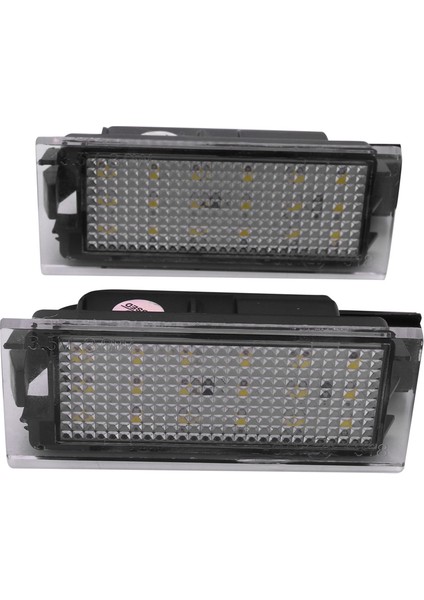 2 Adet Araba LED Numarası Plaka Işığı Renault Megane 2 Clio Laguna 2 Megane 3 Twingo Master Vel Satis (Yurt Dışından)