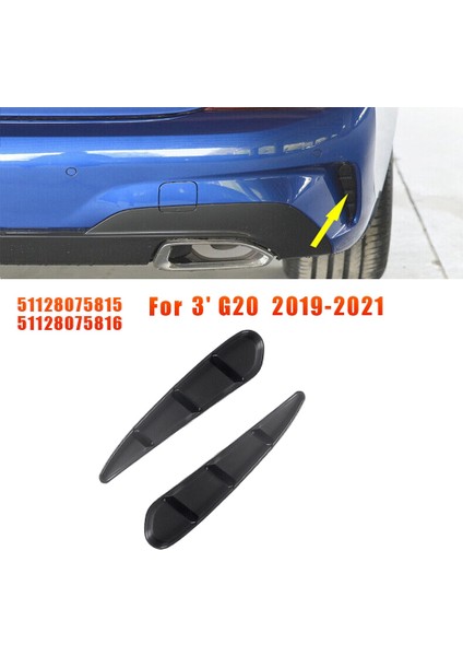 Çift Araba Arka Yan Tampon Dış Trim Izgara Kapağı 51128075815 (Yurt Dışından) indirimleri