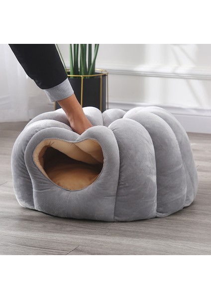 Küçük Kediler Köpekler Tavşan C Için Kedi Mağara Yatak Kabak Kapşonlu Köpek Kulübesi (Yurt Dışından)